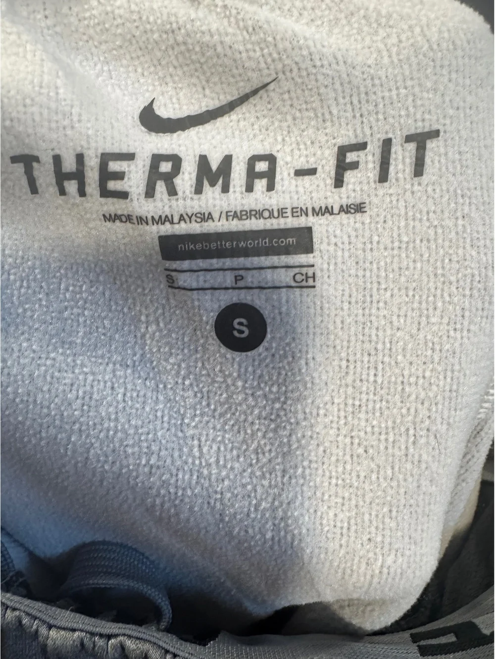Nike Therma-Fit KO Men's Small Gray Fleece Lined Sweatpants